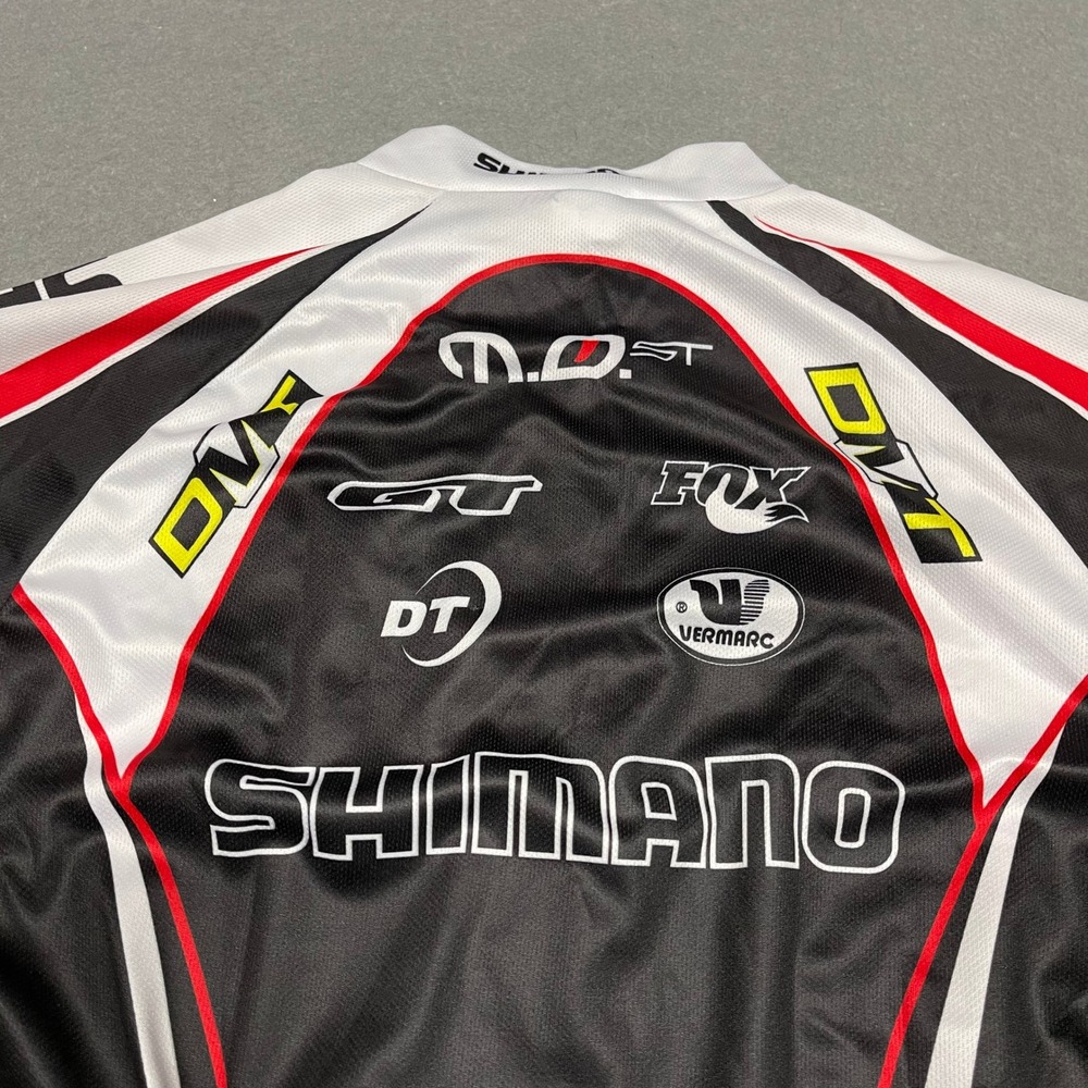 Shimano Cycling Jersey Mens XL Fox DT GT Vermarc Short Sleeve Full Zip Coolmax - Picture 8 of 13